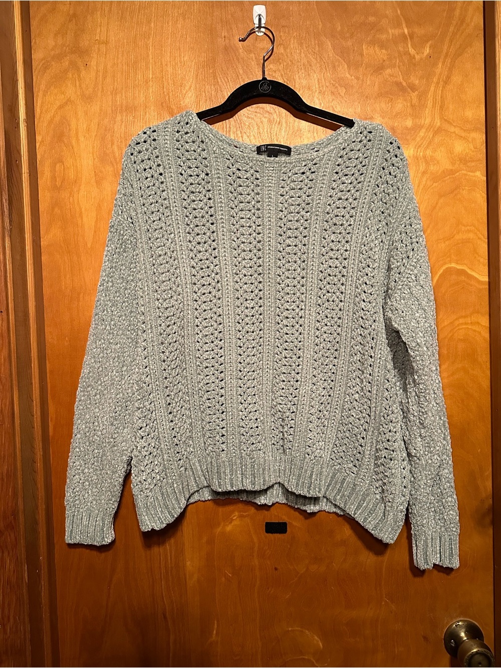 Muted Mint Green INC Chunky Knit Women’s Sweater